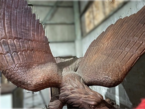 《お値段相談可能》鷹　鷲　鳥　置物　オブジェ　約220cm×180cm
