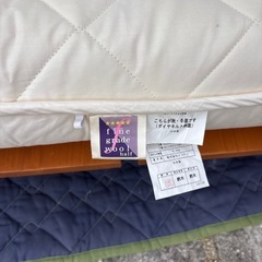 ベッド マットレス ベッドフレーム セミダブル 幅120cm長さ204cm高さ22cmの画像