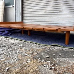 ベッド マットレス ベッドフレーム セミダブル 幅120cm長さ204cm高さ22cmの画像