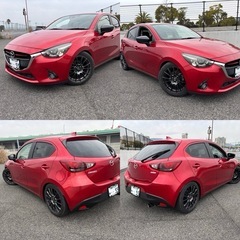 車検付コミコミ価格 　16万km デミオ ディーゼル 車高調　マフラー　関西　大阪の画像