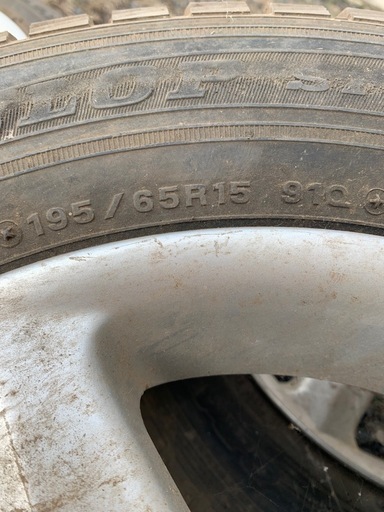 195/65R15 エスティマ等　タイヤ付