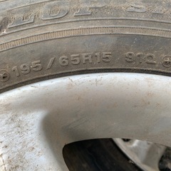 195/65R15 エスティマ等　タイヤ付の画像