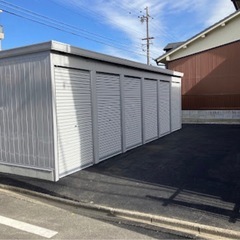 北区鳩岡【新品ガレージ】空きあり　【月額】｜車31,000円｜バイク15,000円（税別）の画像