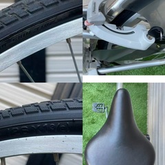 【整備済み】パナソニック ViVi NX ビビ 電動アシスト自転車 26インチ BE-ENNX635S2 内装3段変速　(6.6Ah バッテリー・充電器付)の画像