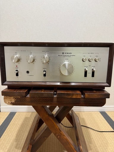 TRIO KA-3300 ビンテージアンプ 木製ケース付 レトロオーディオ 名機