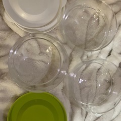 ガラス製ボウル 3個セット(電子レンジ、冷凍庫🉑)皿の画像