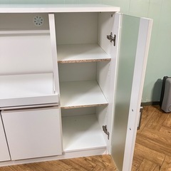 【スライド棚✨】ニトリ　レンジ台　ホワイトの画像