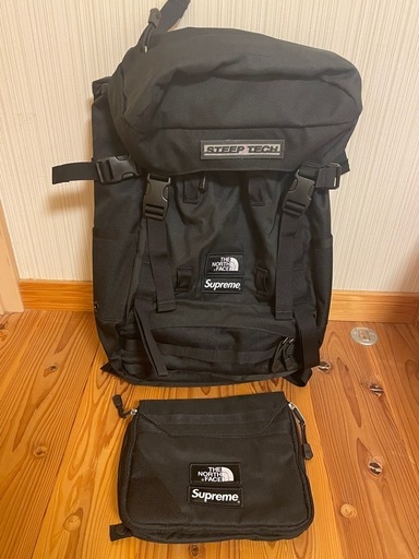 【お値下げしました】Supreme × THE NORTH FACE Steep Tech Backpack 黒 正規品 領収書あり
