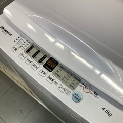 ⭐︎6ヶ月保証⭐︎ハイセンス　4.5kg洗濯機　2022年製　HW-T45Fの画像