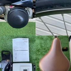 【整備済み】パナソニック ViVi NX ビビ 電動アシスト自転車 26インチ BE-END635T2内装3段変速　(8.9Ah バッテリー・充電器付)の画像