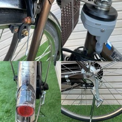 【整備済み】パナソニック ViVi NX ビビ 電動アシスト自転車 26インチ BE-END635T2内装3段変速　(8.9Ah バッテリー・充電器付)の画像