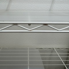 ニトリ　スチールラック　白の画像