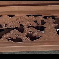 欄間　大、中　2枚　レトロの画像