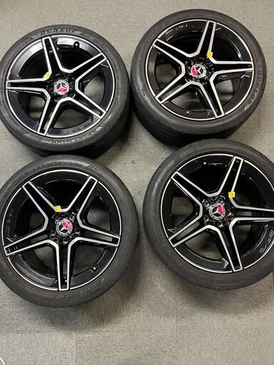 【T00074】19インチホイール　ベンツ純正　F：275/40R19、R：275/30R19　純正ホイール＆タイヤ4本セット（夏タイ