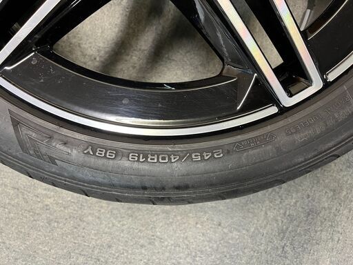 【T00074】19インチホイール　ベンツ純正　F：275/40R19、R：275/30R19　純正ホイール＆タイヤ4本セット（夏タイヤ/SPORT MAXX RT2）　　 T00074】19インチホイール ベンツ純正 F：275/40R19、R：275/30R19