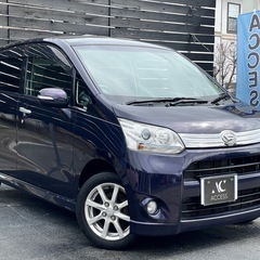 安心の総額表示！車検満たん★ダイハツムーヴカスタムBluetoothナビTVプッシュスタートetcエコアイドル純正アルミホイールHIDヘッドライトの画像