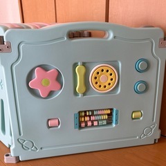 ベビーサークル 16枚セット 折りたたみ 扉付き カラフルの画像