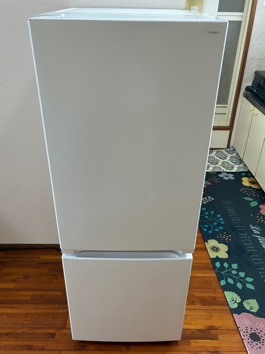 【価格交渉中】ヤマダセレクト　156Ｌノンフロン冷凍冷蔵庫（YRX-F15J）