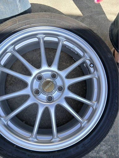 プリウスにて使用215/45r17  サマータイヤホイール4本
セット