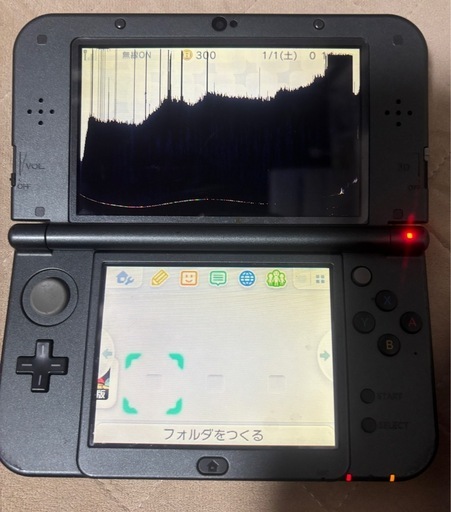 New 3DS LL ブラック本体 ジャンク品