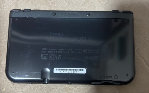 New 3DS LL ブラック本体 ジャンク品