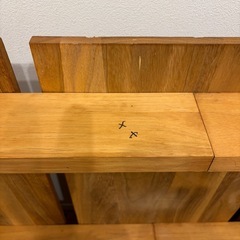 天然木 すのこ ローベッド ステイシー シングル×の画像