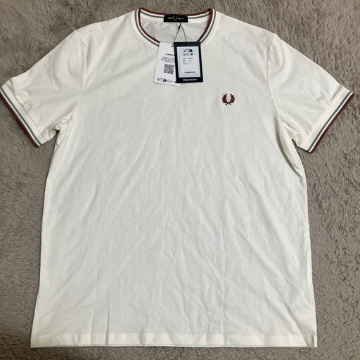 FRED PERRY ホワイト Tシャツ L