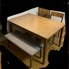 お話中　【引取限定】ダイニングテーブル一式　差し上げます。の画像