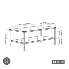 IKEA ÄSPERÖD エスペロード コーヒーテーブル ガラステーブルの画像