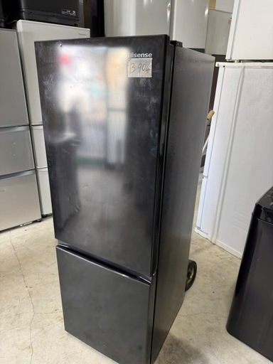 NO B904🌈福岡市内配送設置無料✨🌈ハイセンス 冷蔵庫 幅49cm 175L 一人暮らし スリム 大容量冷蔵室122L 静音 右開き 2ドア コンパクト HR-D1701B ブラック 2023年