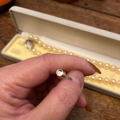 真珠ネックレス　イヤリングセットの画像