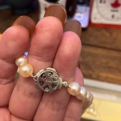 真珠ネックレス　イヤリングセットの画像