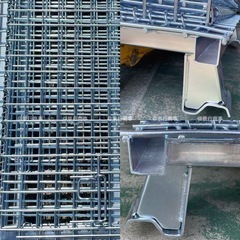  新品メッシュパレット(中)　W800×1000×850mm鉄カゴ　パレティーナ　折畳み可　段積み可　景行商事の画像