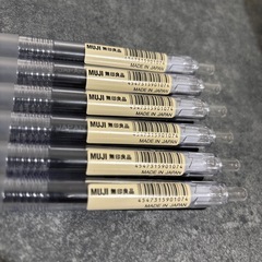 無印良品 さらさら描けるゲルインキボールペン 6本の画像