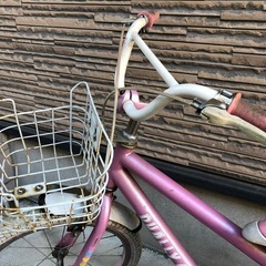 子供 女の子用  補助輪なし自転車 ※汚れ錆びありの画像