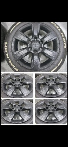 ハイエースなどにプラド純正ホイール