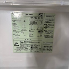 AQUA 冷蔵庫 AQR-J13J (S) R-118の画像