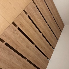 LAWYA 木目調ローベット　フレーム　セミダブルの画像