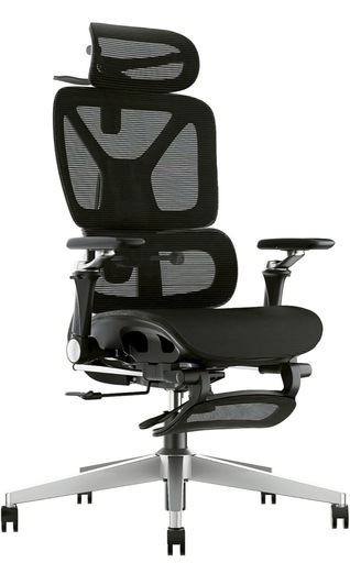 専用　人体工学チェア オフィスチェア フットレスト付 3Dヘッドレスト