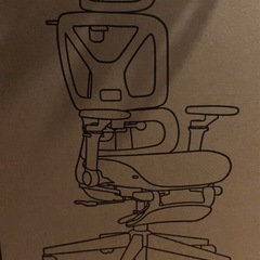 専用　人体工学チェア オフィスチェア フットレスト付 3Dヘッドレストの画像