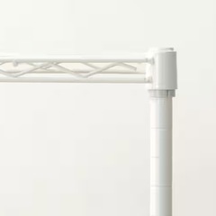 スチールラック(STANDARD 幅85cm 2段 ホワイト)の画像