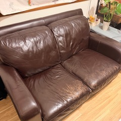 本革ソファの画像