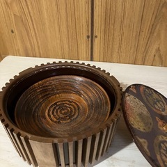 和風　食器　コースター　コースター入れの画像