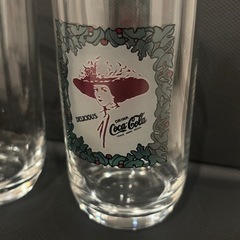 早い者勝ち『ヴィンテージ』Coca-Cola デリシャスガラスコップ3個セット　コカコーラ coca cola の画像