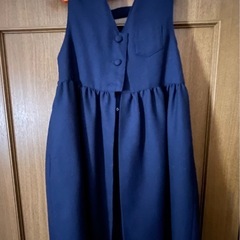 清楚・美品★YOUNGLAND フォーマル アンサンブル セットアップ 125 濃紺　の画像