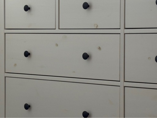 IKEA ヘムネス ホワイト木製チェスト HEMNES
