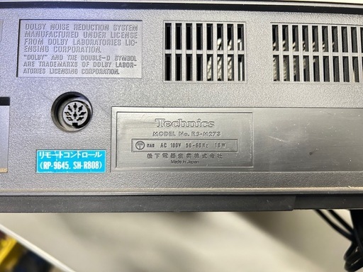 Technics 3ヘッドカセットデッキ M2273