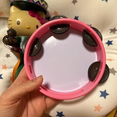 【レトロ・激レア】ハローキティ 楽器おもちゃセット（マラカス＆タンバリン）の画像