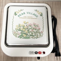 【未使用】保温・加温トレー＆ホーロー鍋　昭和レトロの画像