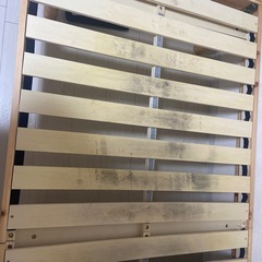 ベッド 天然木 無垢材 スノコ 高さ調整 宮なし シングルの画像